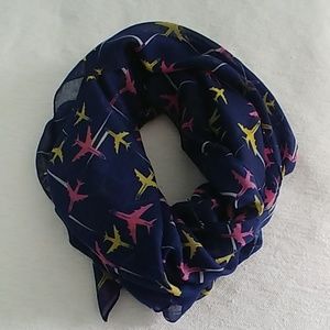 Pink and Yellow Planes Scarf